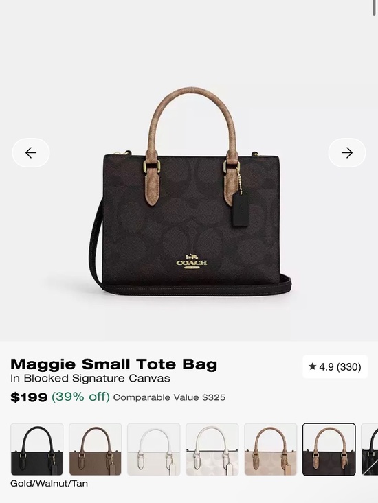 Coach Handbags - MAGGIE SMALL COACH TOTE BAG